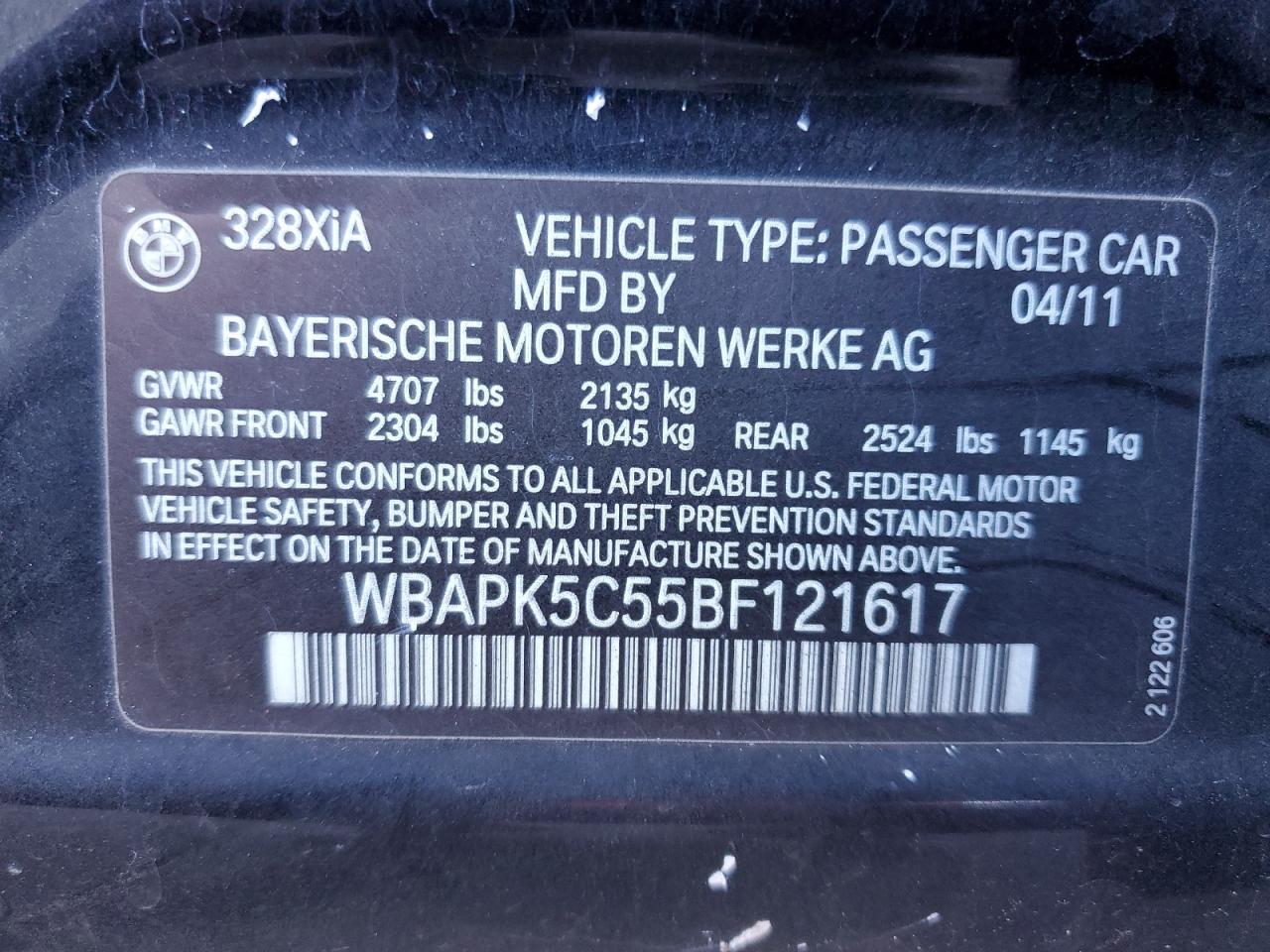 2011 BMW 3 SERIES
