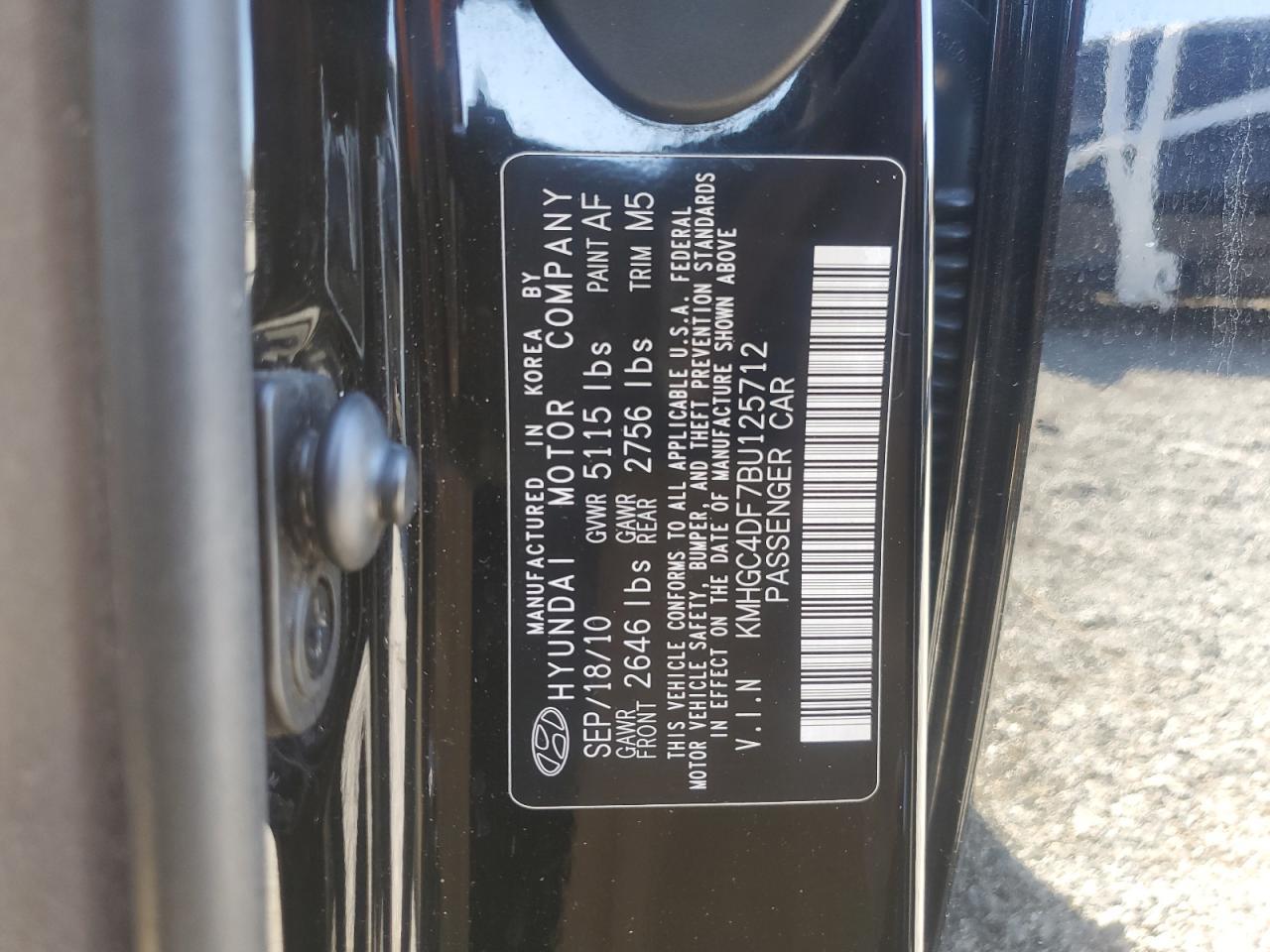 2011 HYUNDAI GENESIS