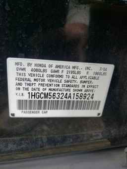 2004 HONDA ACCORD