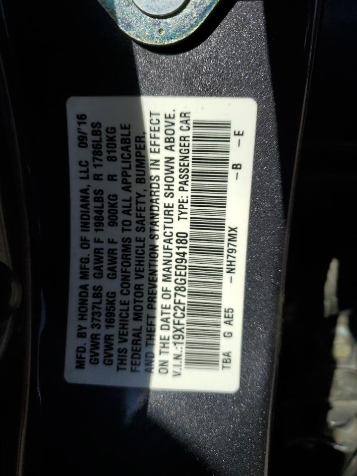 2016 HONDA CIVIC