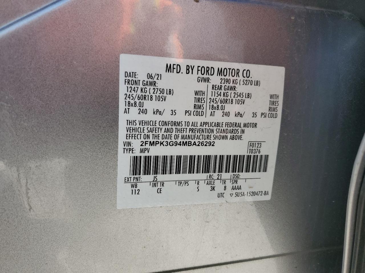 2021 FORD EDGE