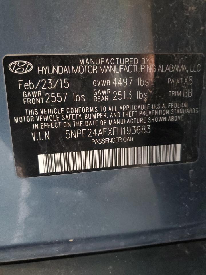 2015 HYUNDAI SONATA