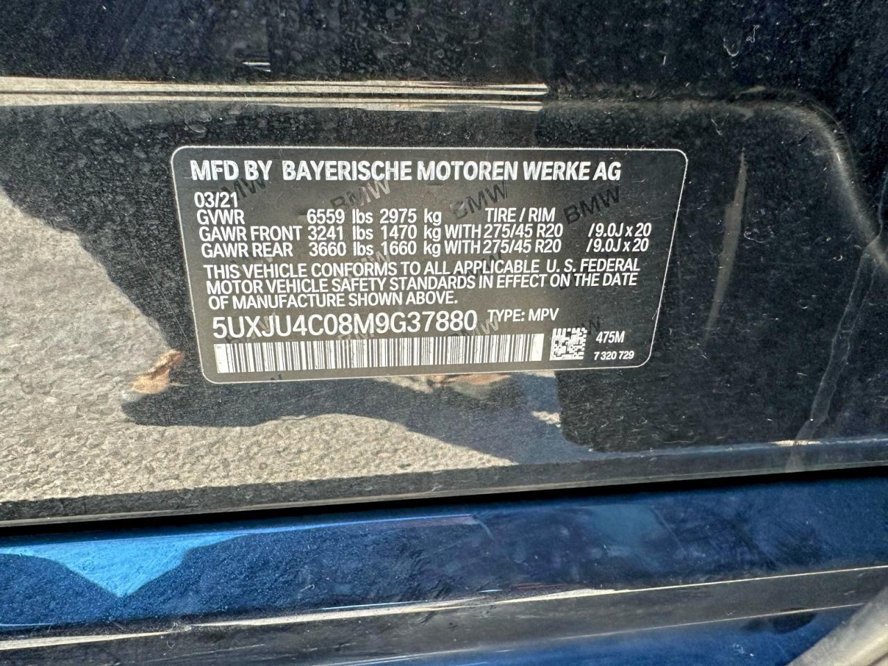 2021 BMW X5