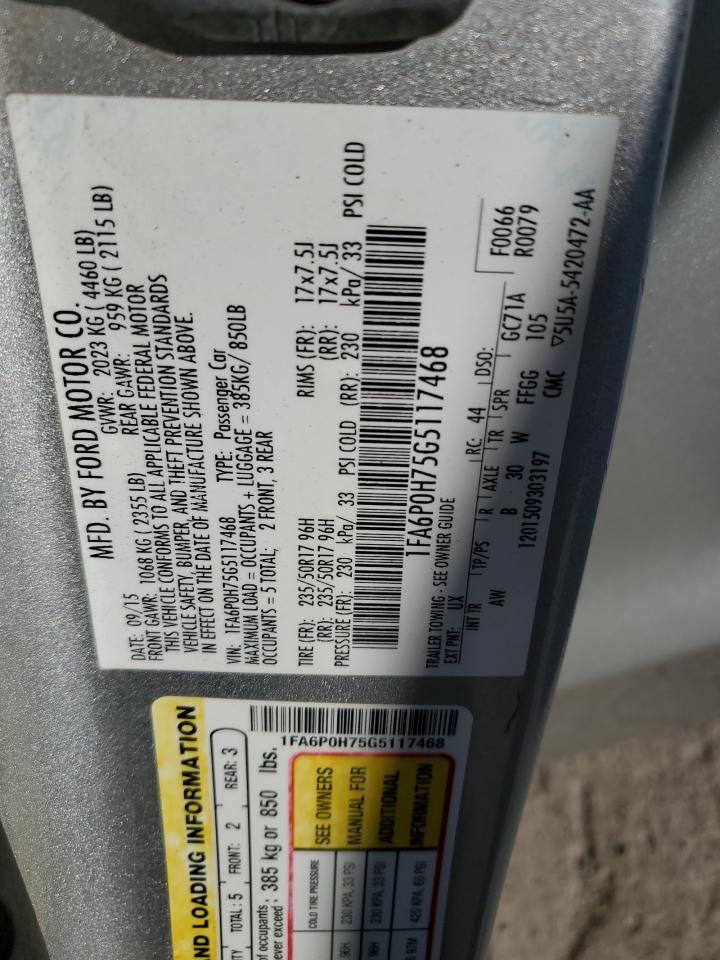 2016 FORD FUSION