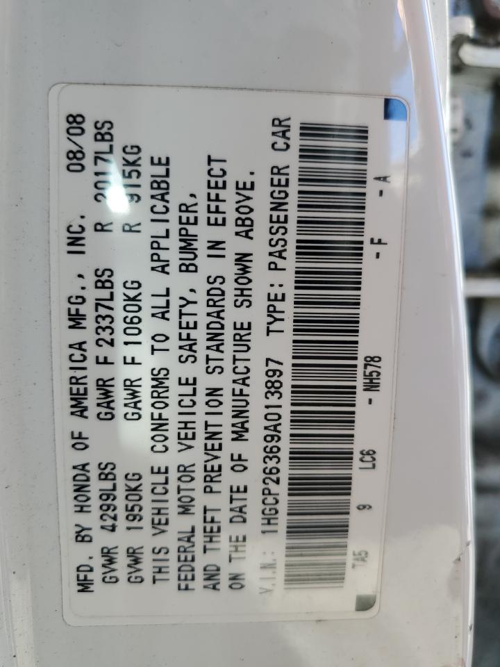 2009 HONDA ACCORD
