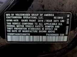 2012 VOLKSWAGEN Passat