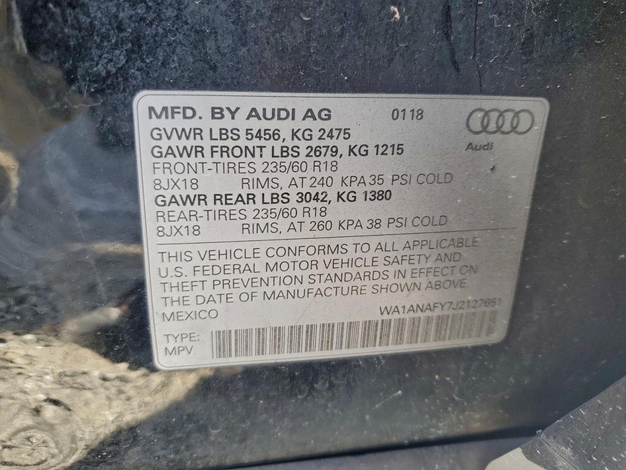 2018 AUDI Q5