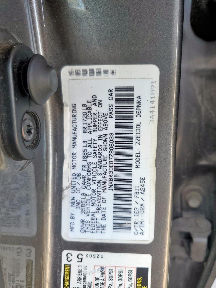 2007 TOYOTA COROLLA