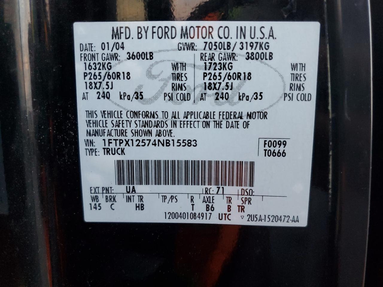 2004 FORD F-150
