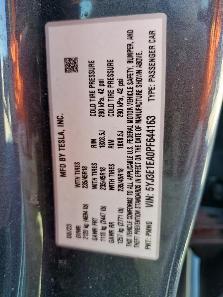 2023 TESLA MODEL 3