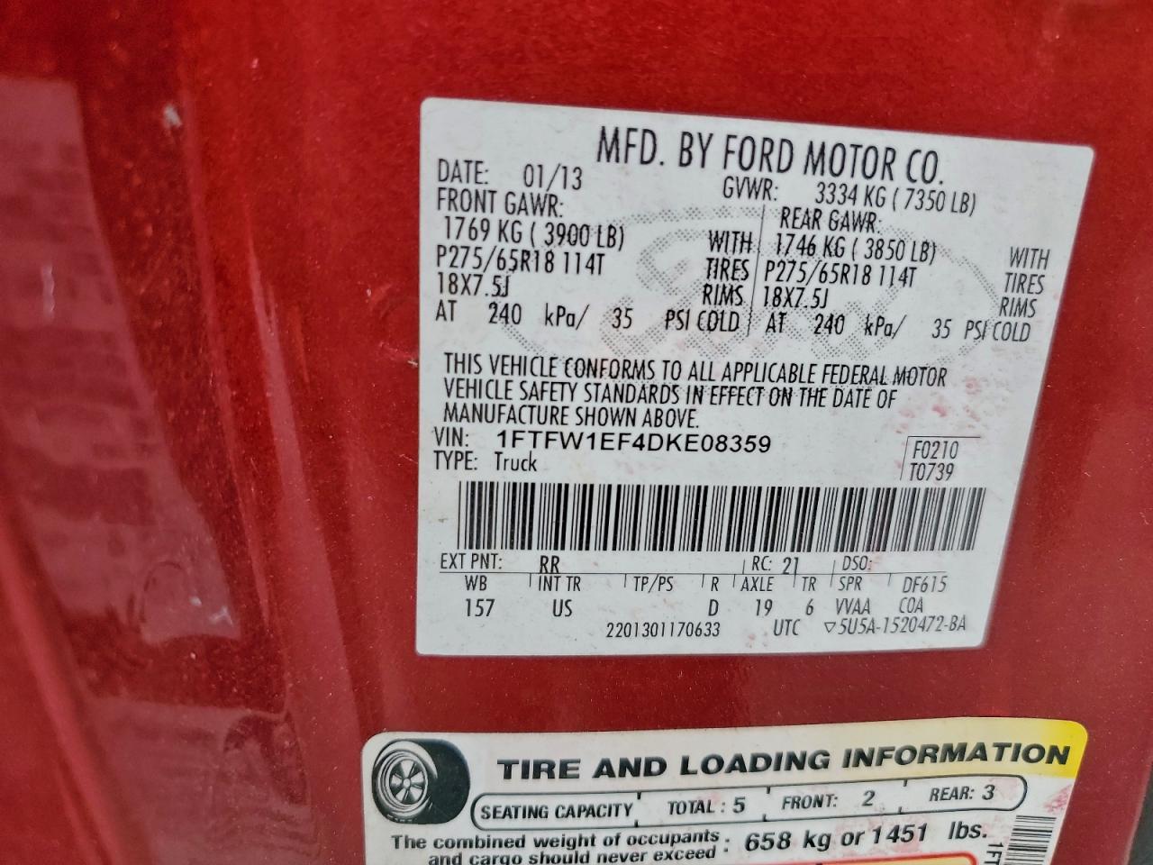 2013 FORD F-150