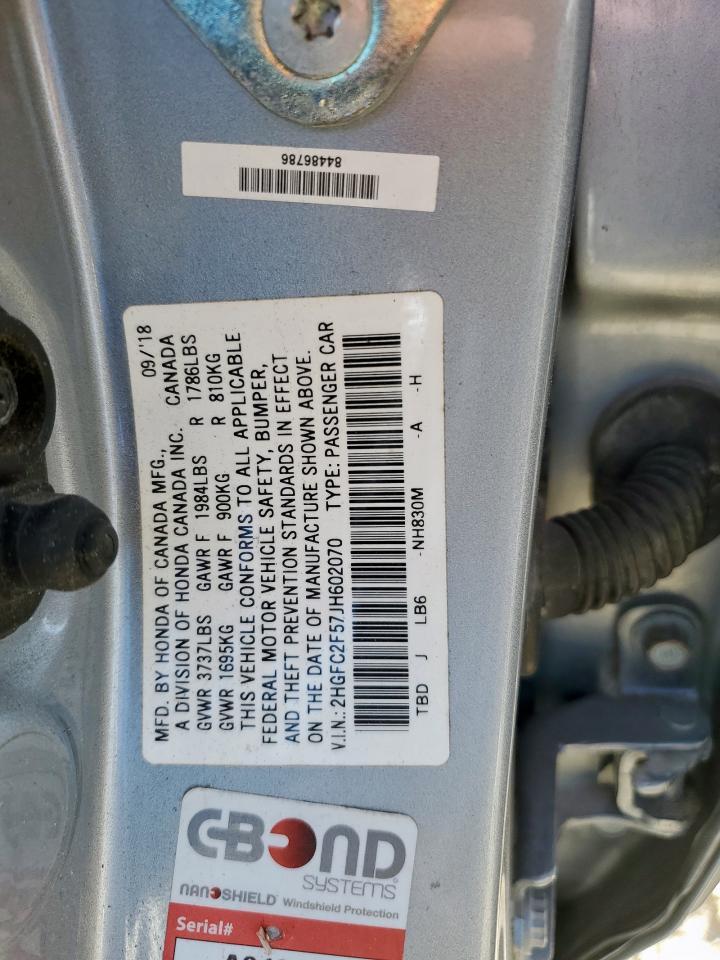 2018 HONDA CIVIC