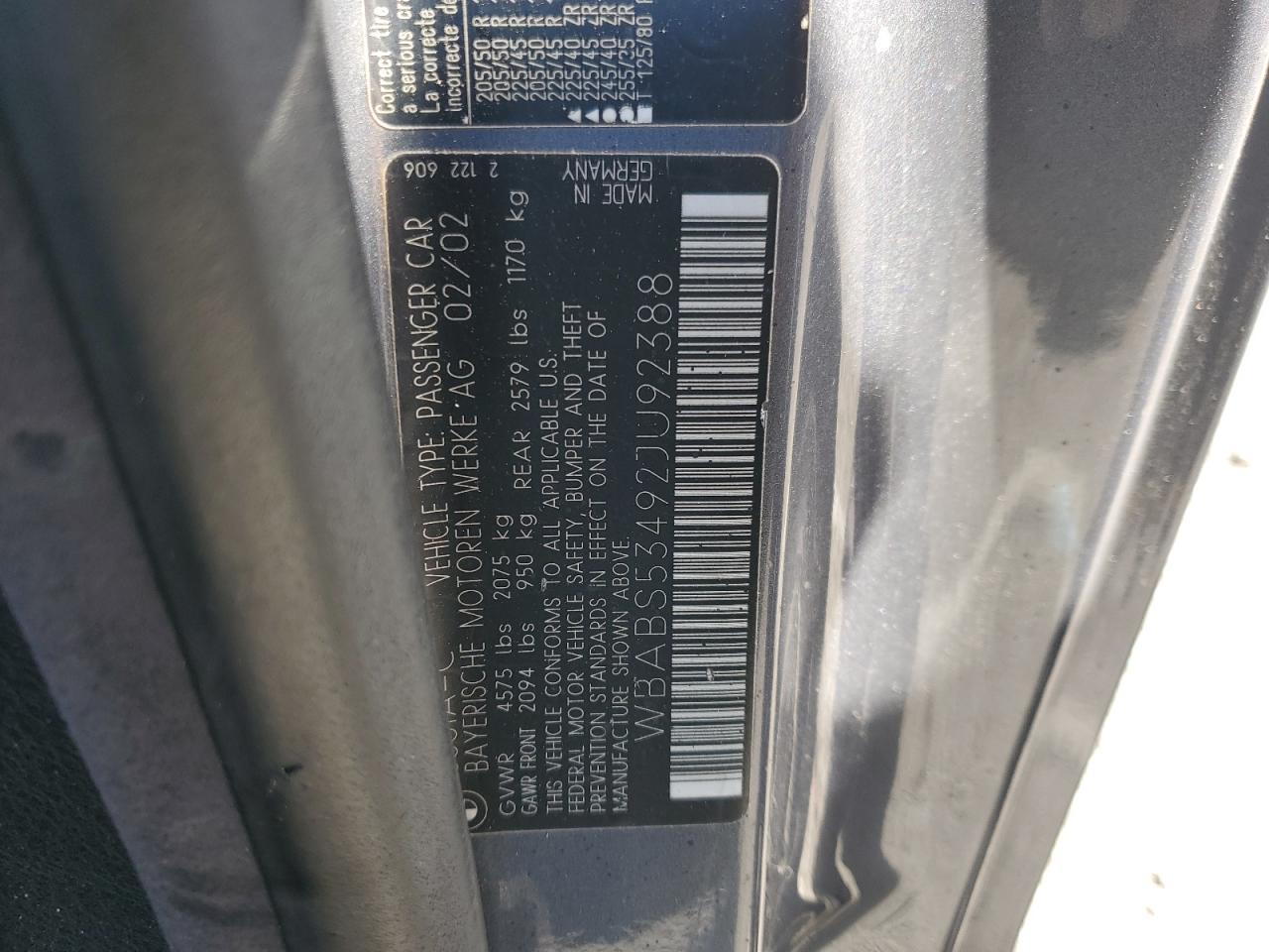 2002 BMW 3 SERIES