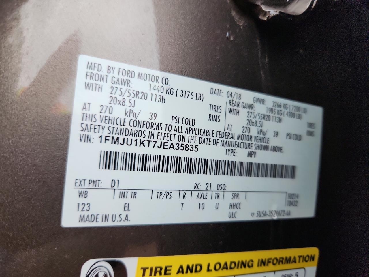 2018 FORD Expedition