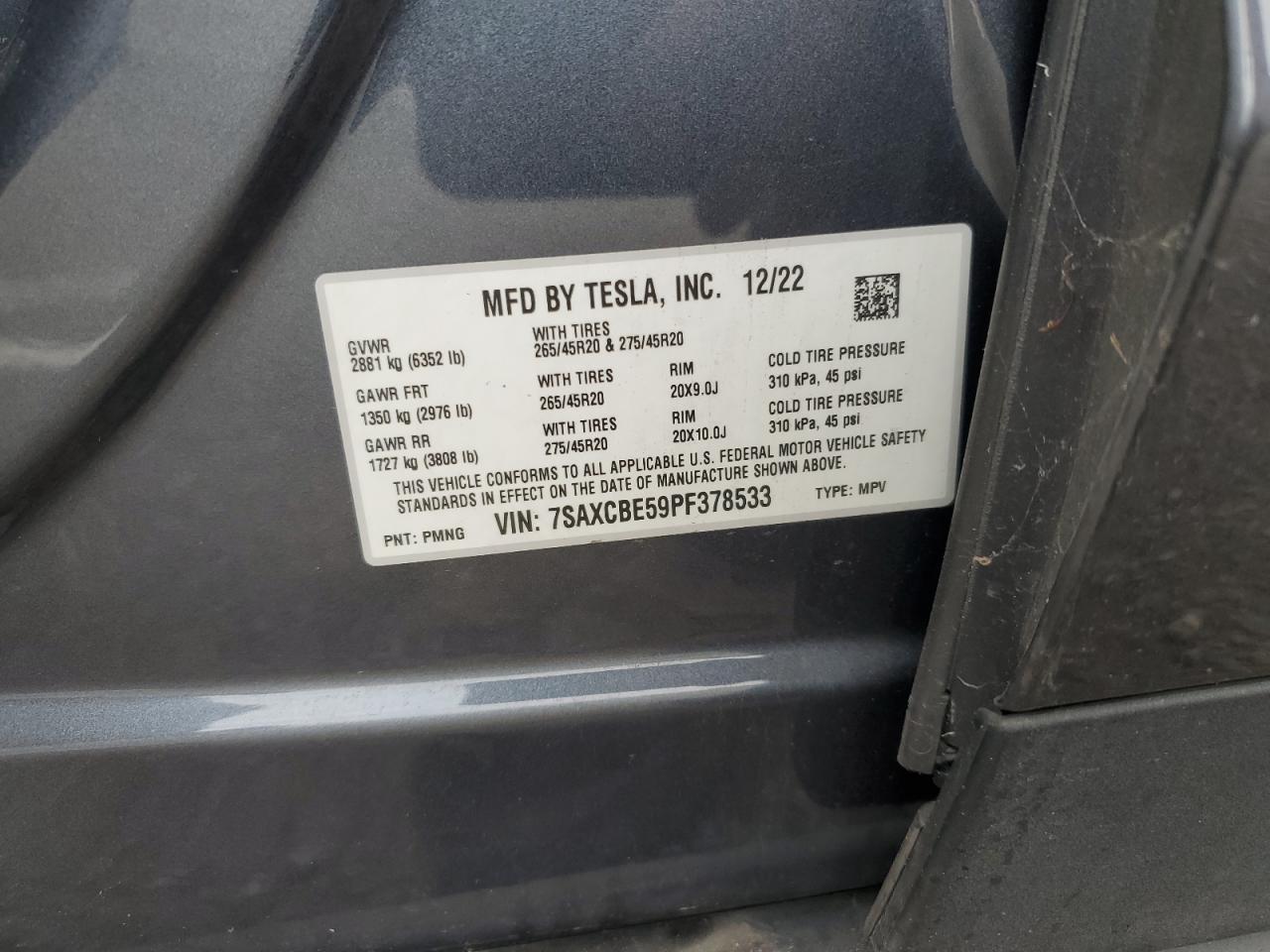 2023 TESLA MODEL X