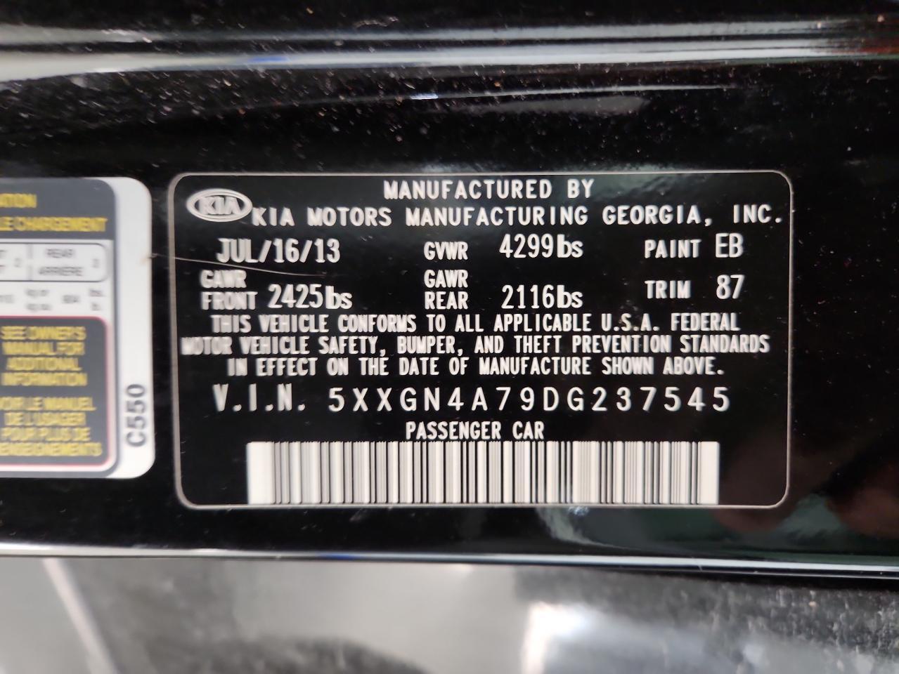 2013 KIA OPTIMA