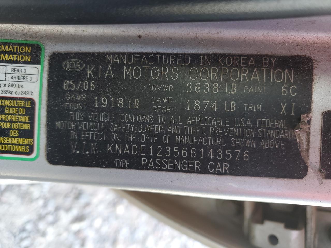 2006 KIA RIO