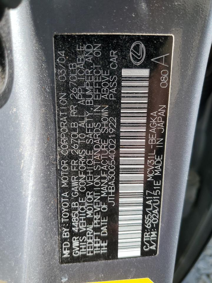 2004 LEXUS ES 330