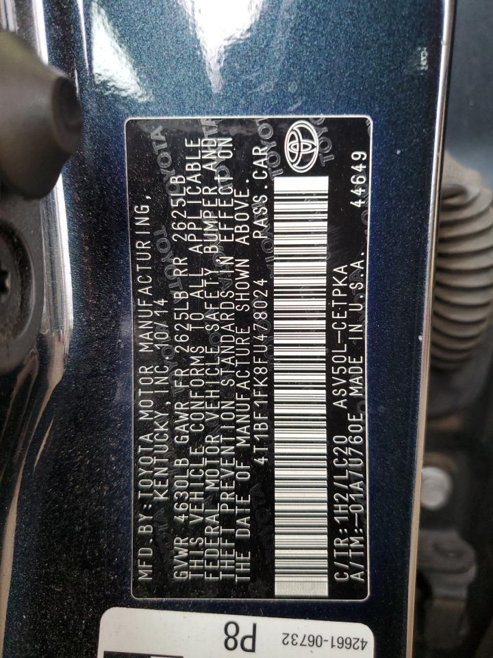 2015 TOYOTA CAMRY