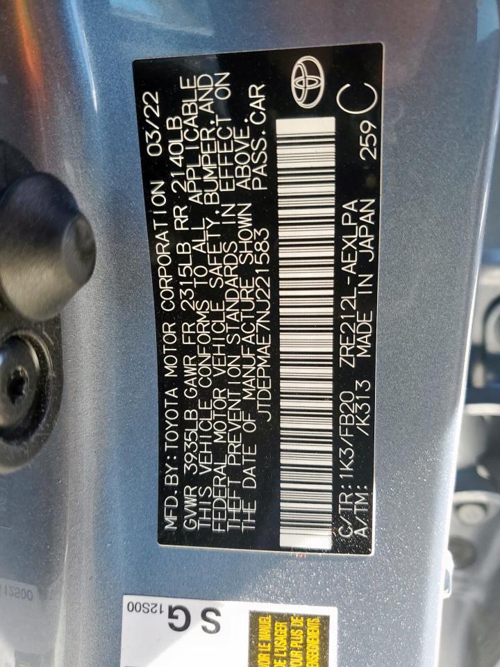 2022 TOYOTA COROLLA