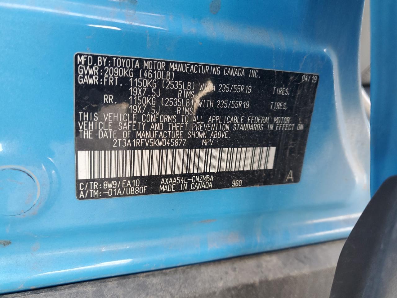 2019 TOYOTA RAV4