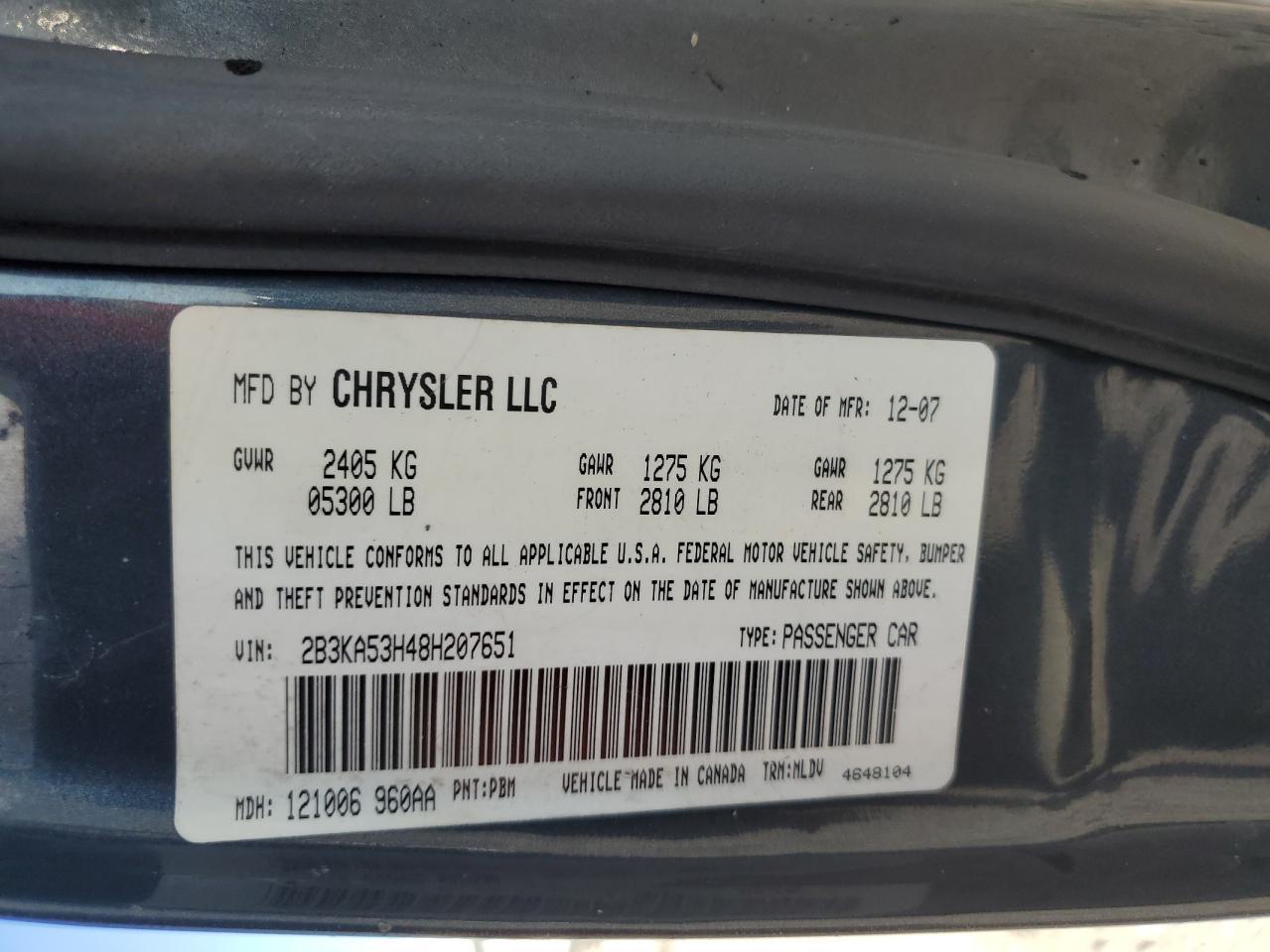 2008 DODGE CHARGER