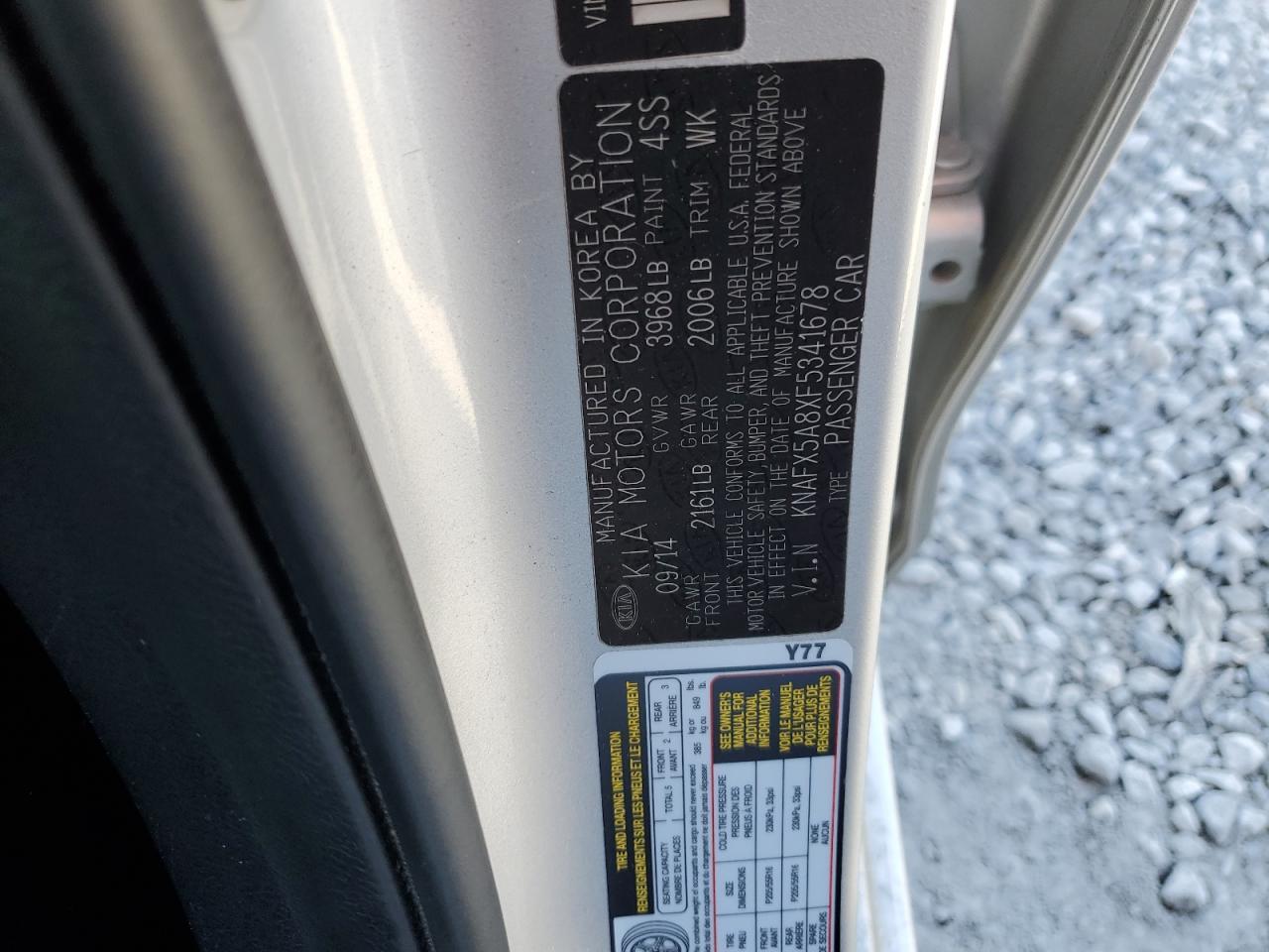 2015 KIA FORTE