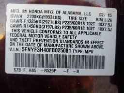 2015 HONDA PILOT