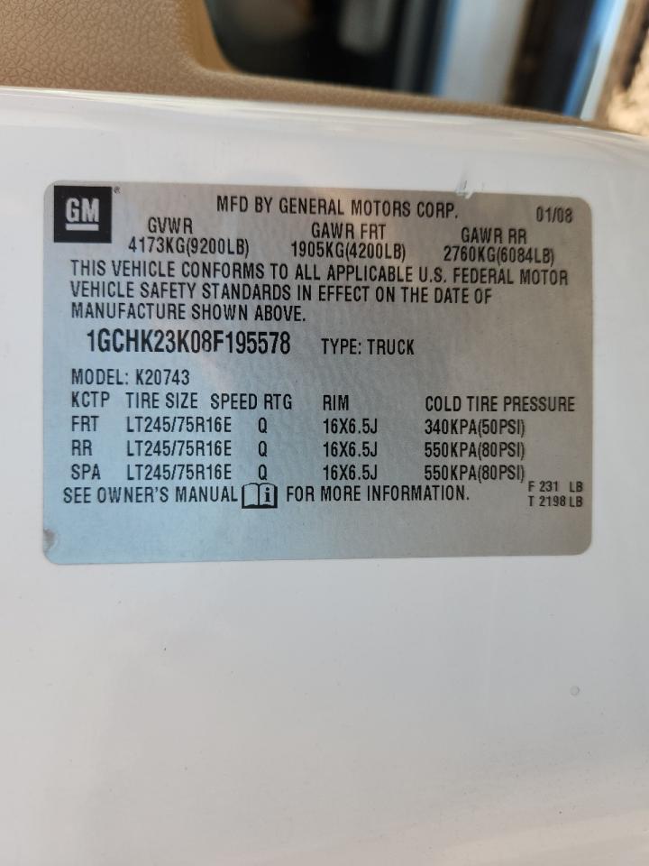 2008 CHEVROLET Silverado 2500