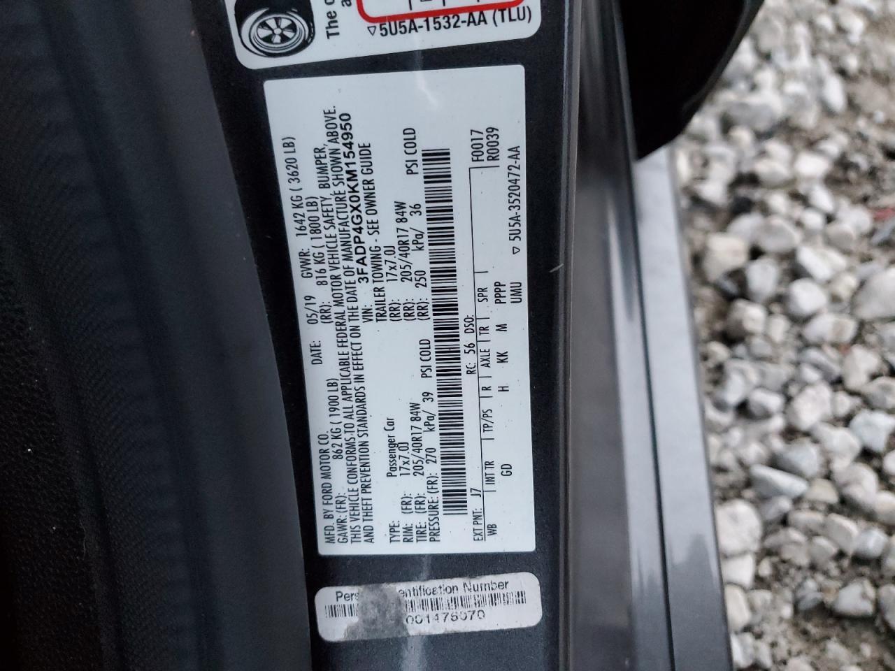 2019 FORD Fiesta