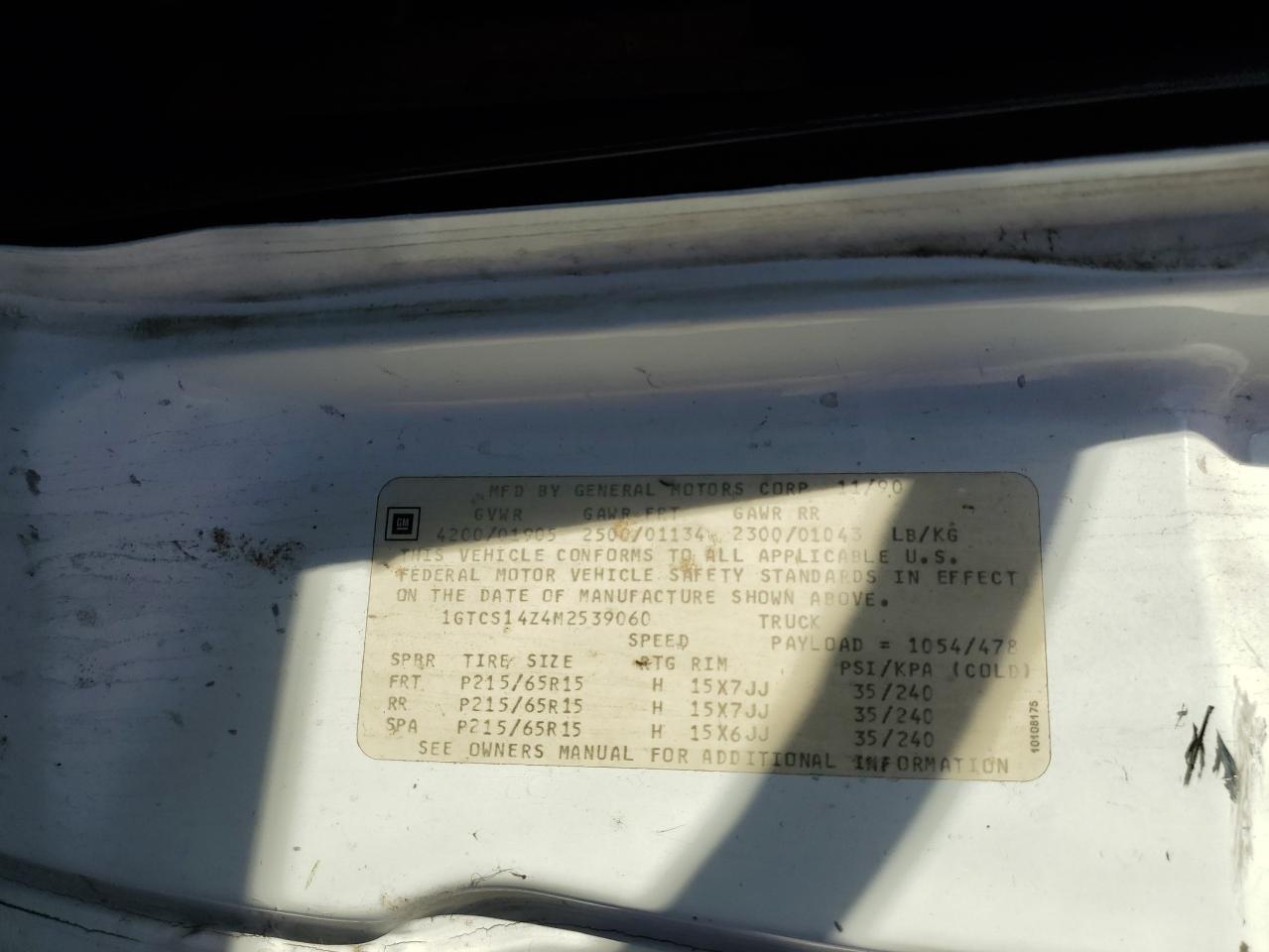 1991 GMC Sonoma