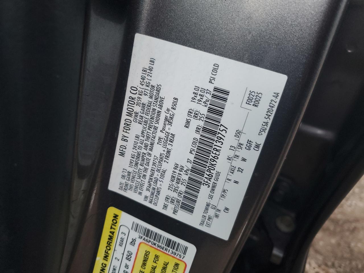 2014 FORD FUSION
