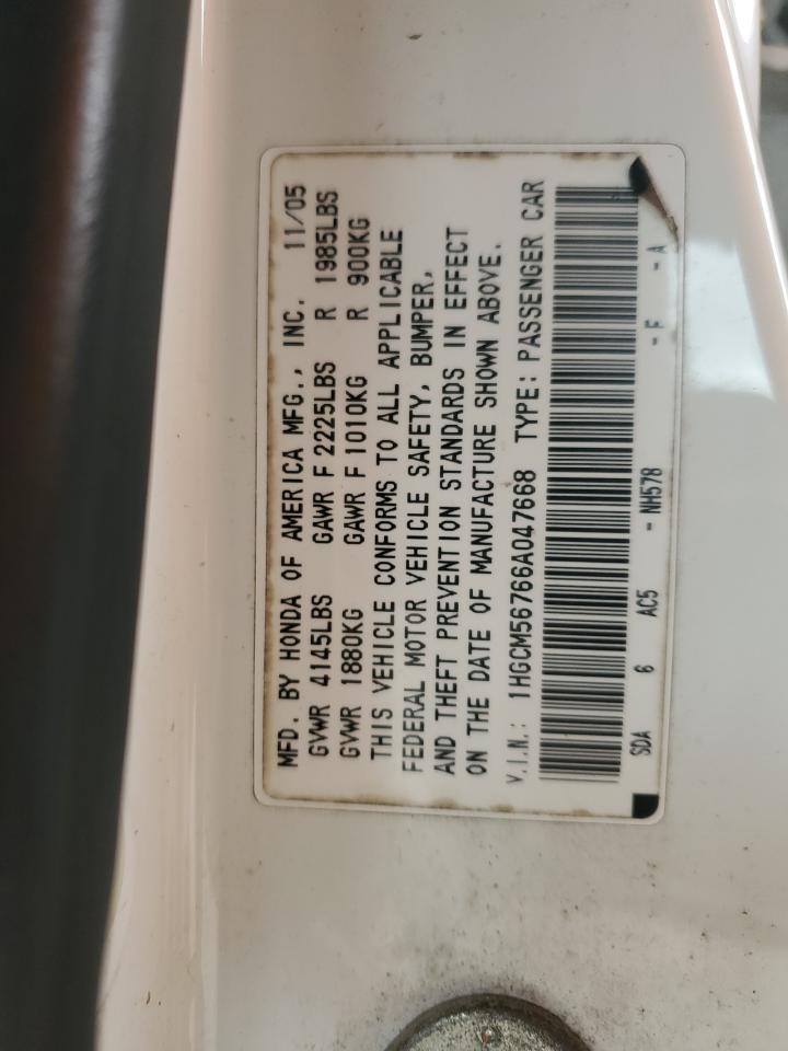 2006 HONDA ACCORD