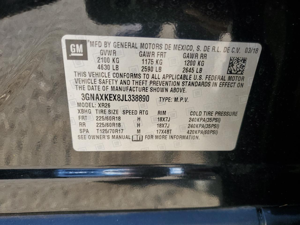 2018 CHEVROLET EQUINOX