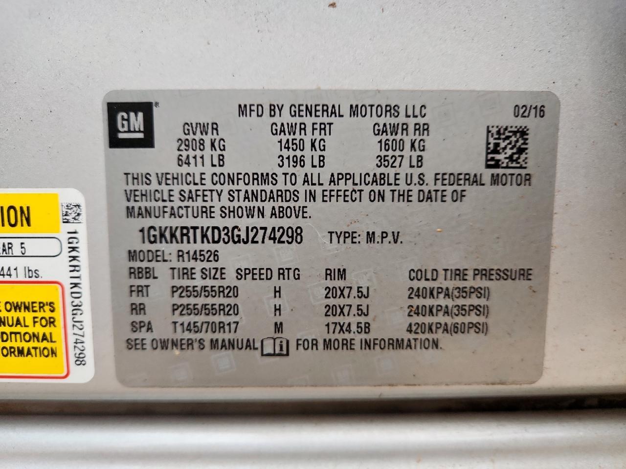 2016 GMC ACADIA