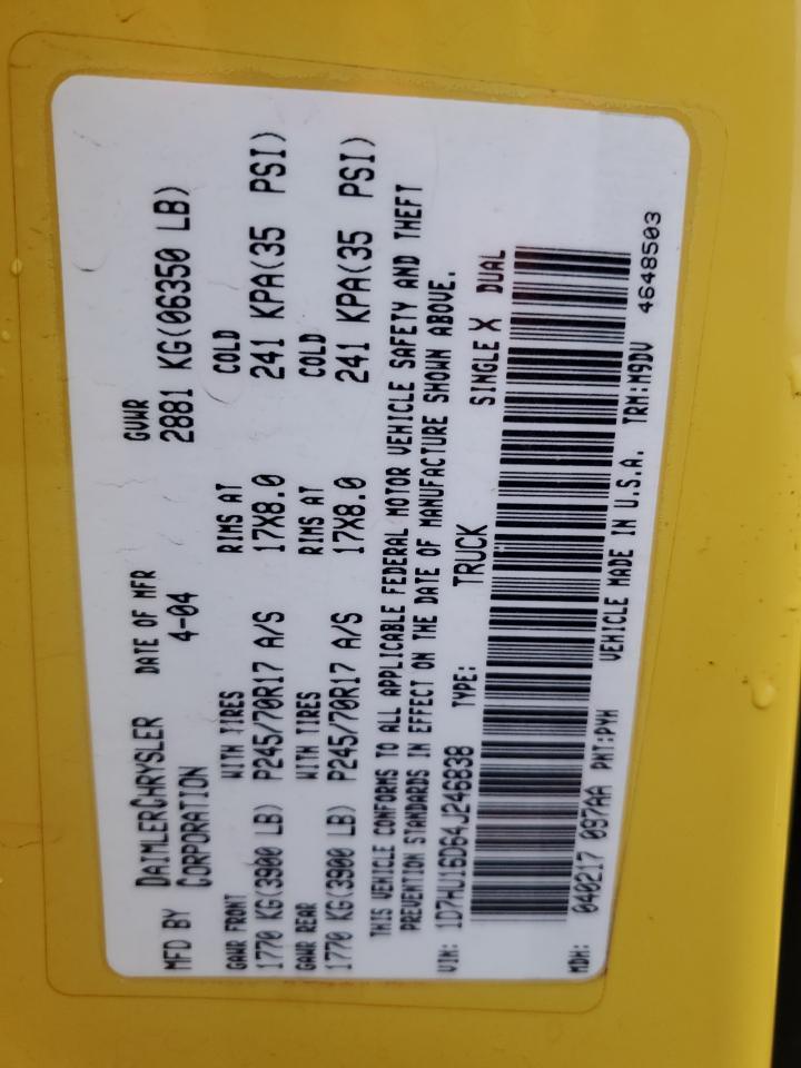 2004 DODGE RAM 1500