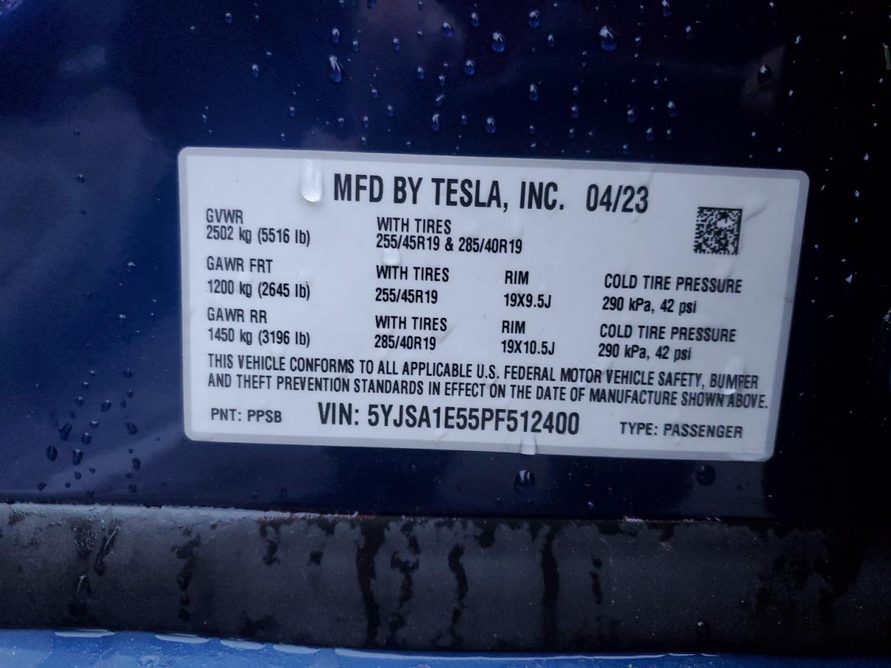 2023 TESLA MODEL S