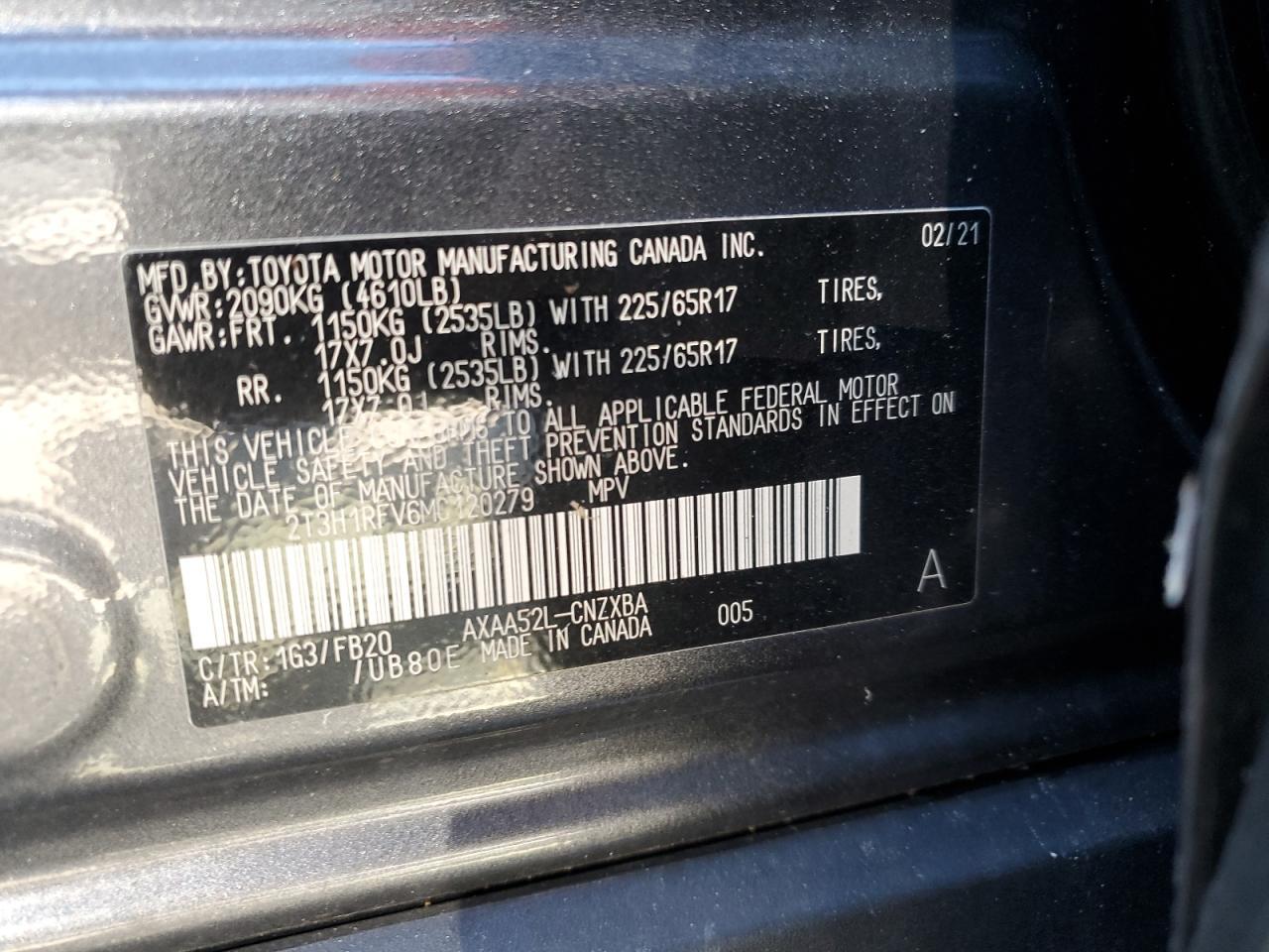 2021 TOYOTA RAV4