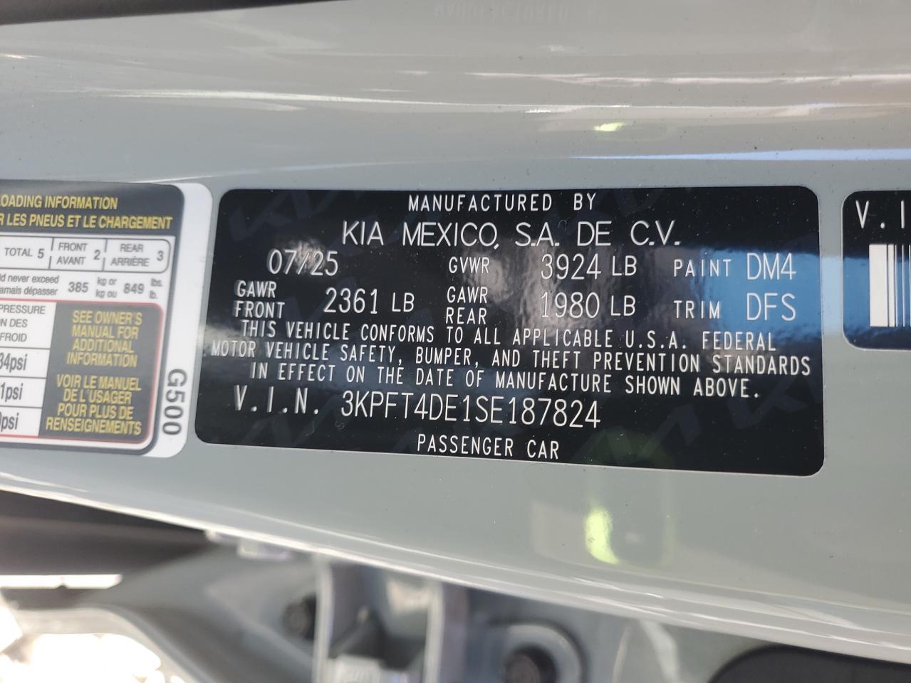 2025 KIA K4