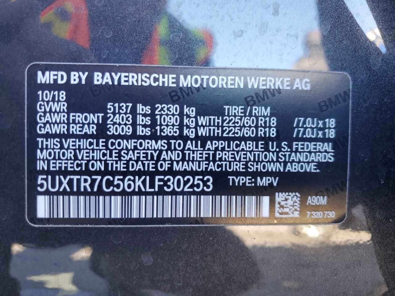 2019 BMW X3