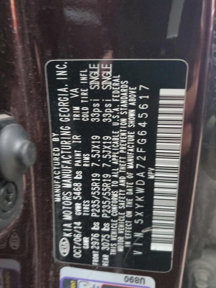 2015 KIA SORENTO