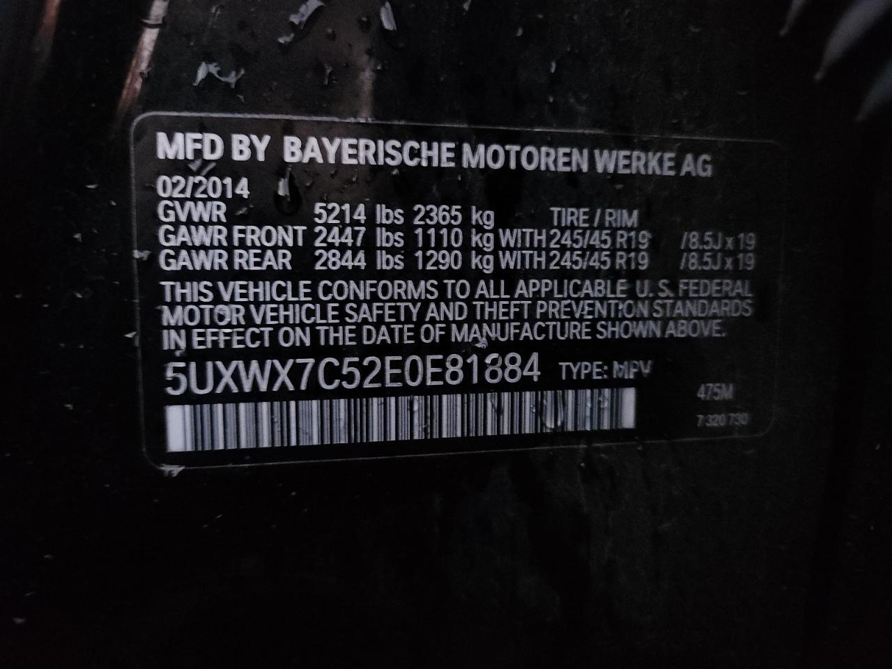 2014 BMW X3