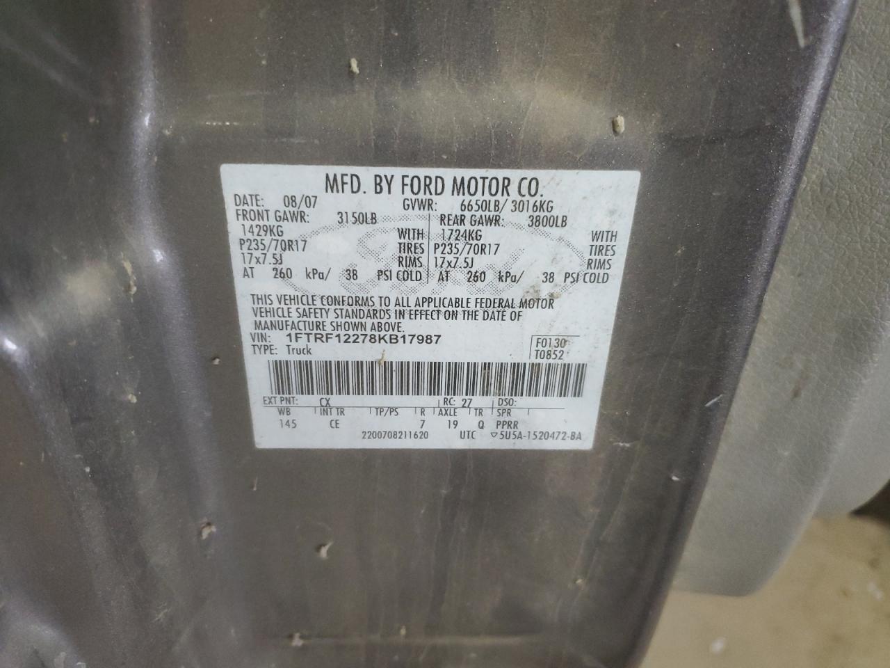 2008 FORD F-150