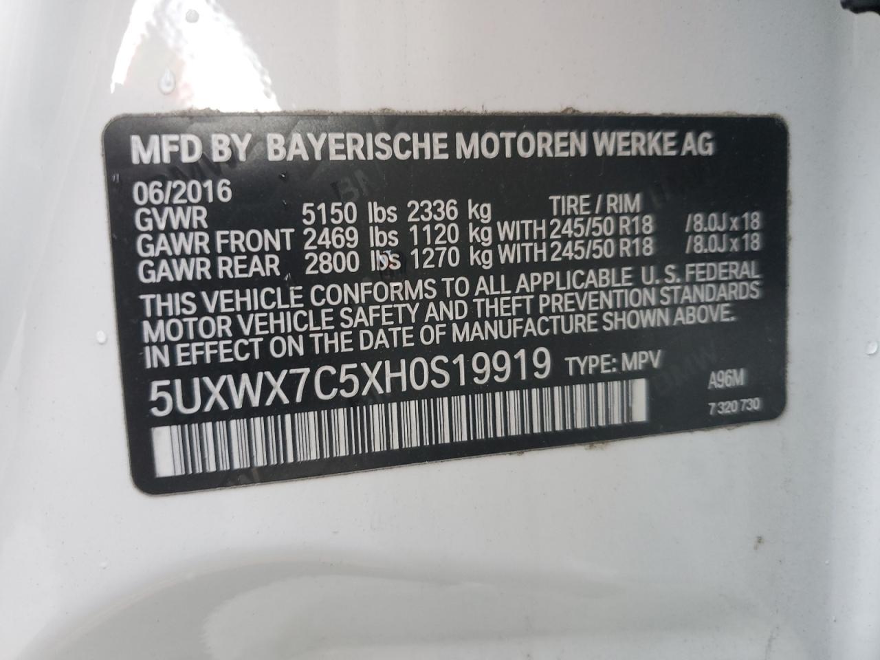 2017 BMW X3
