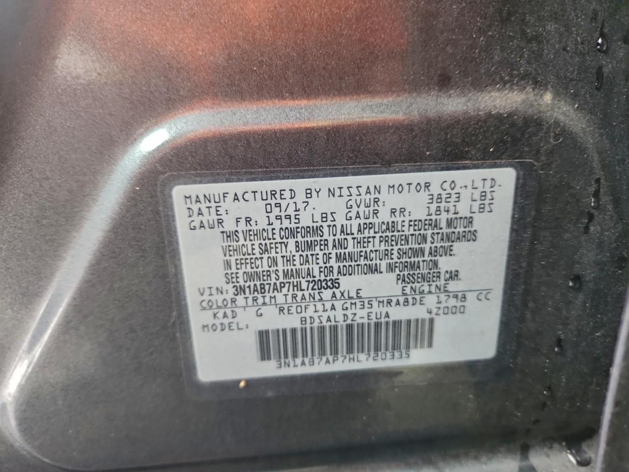 2017 NISSAN SENTRA