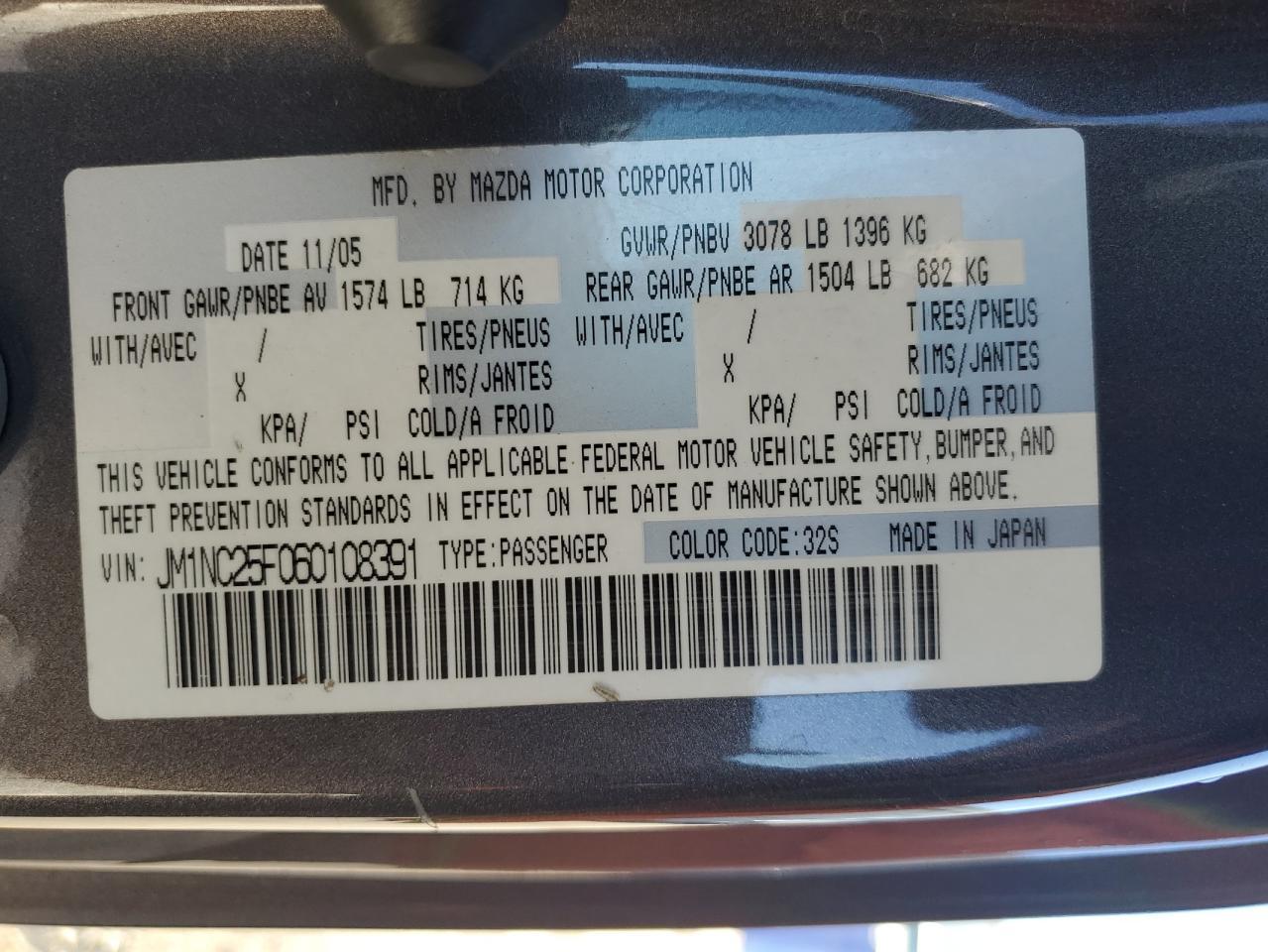 2006 MAZDA MX-5 Miata