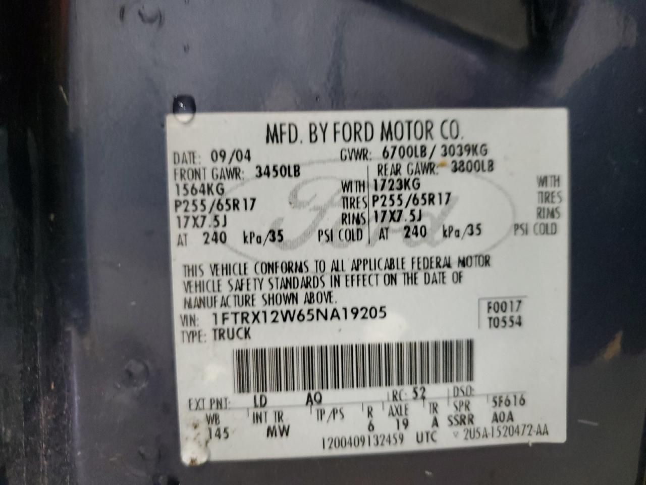 2005 FORD F-150