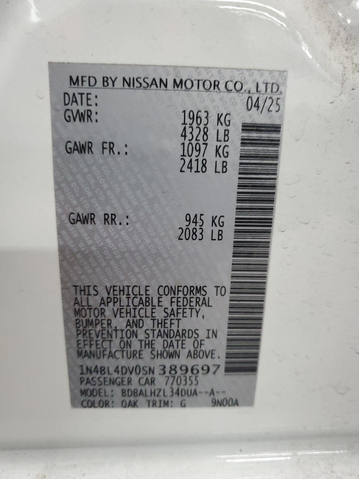 2025 NISSAN ALTIMA