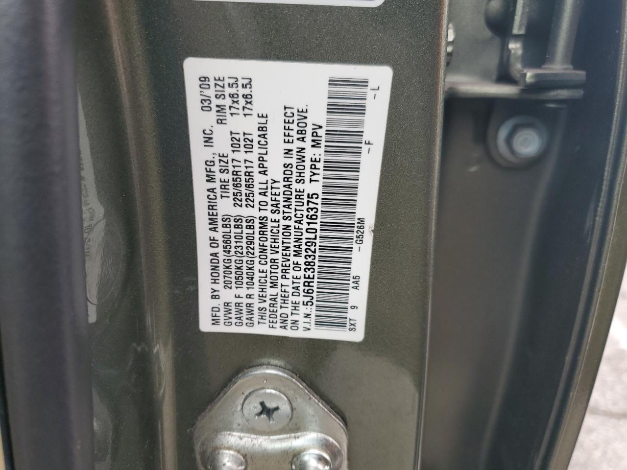 2009 HONDA CR-V