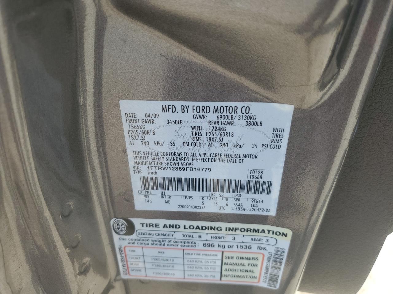 2009 FORD F-150